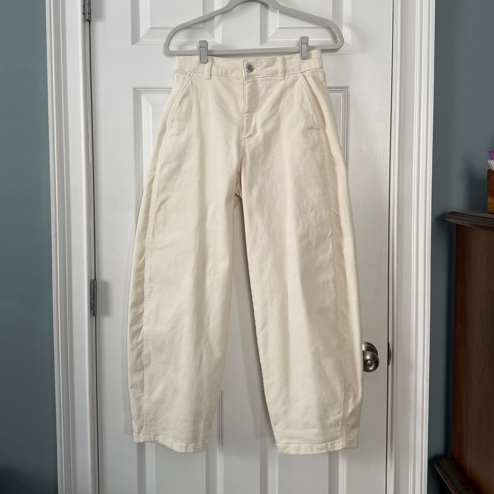 Everlane High-Rise Utility Pant in Off-White